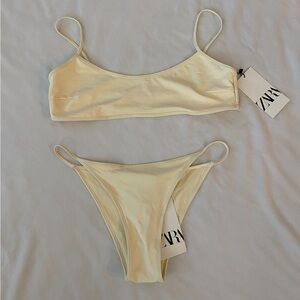 ZARA - Yellow Pastel Bikini Set
